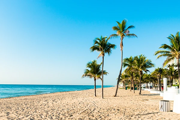 Winter conference at Clearwater Beach, FL beach scene